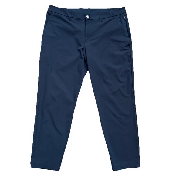 Lululemon Pants Men W35 ABC Slim-Fit Trouser Blue Wrinkle Resistant Pockets READ - Picture 1 of 12